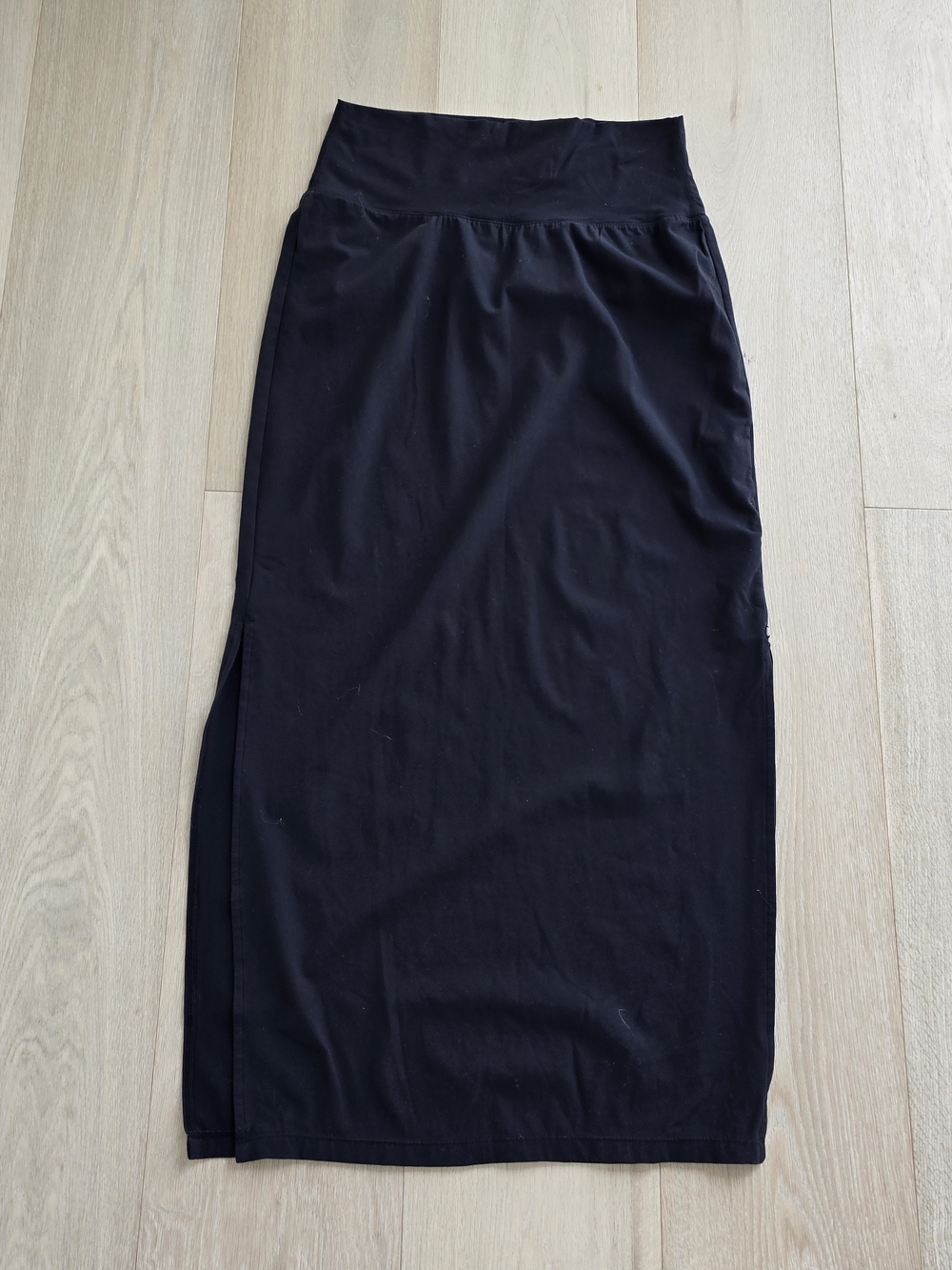 Buffbunny Buff Bunny Black Maxi Skirt with Side Slit Size L Athletic leisure